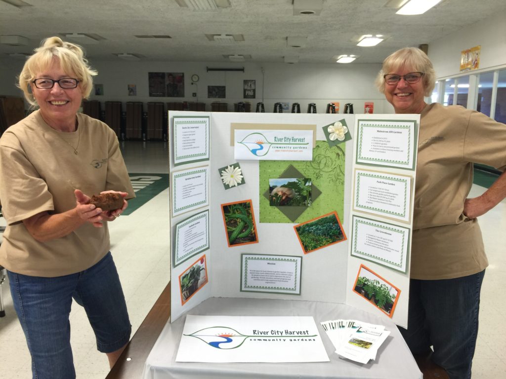 Janice (right) and Phyllis (left) were just two of the volunteers that should up to help.